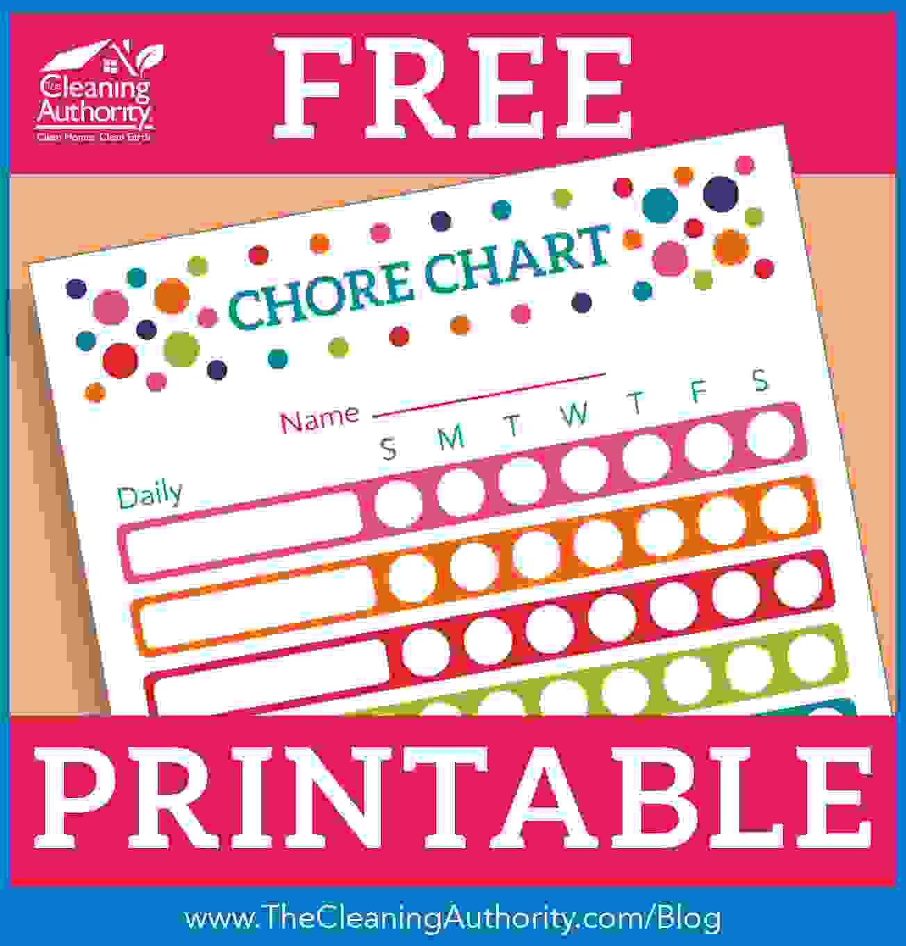 Free Printable Summer Chore Chart